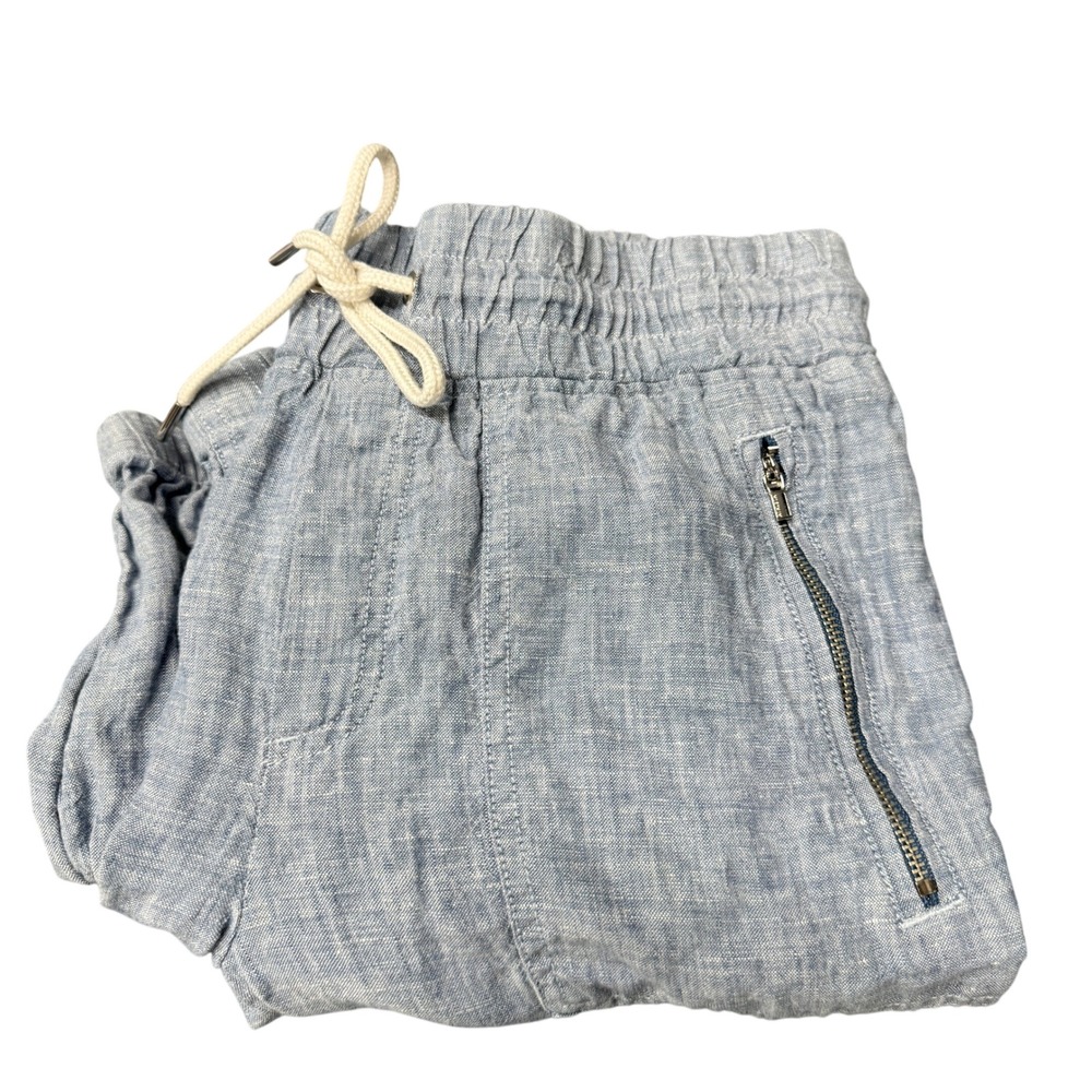 Athleta Jogger Womens 6 (29x26 ACTUAL) Cabo Linen Blue Athleisure Coastal